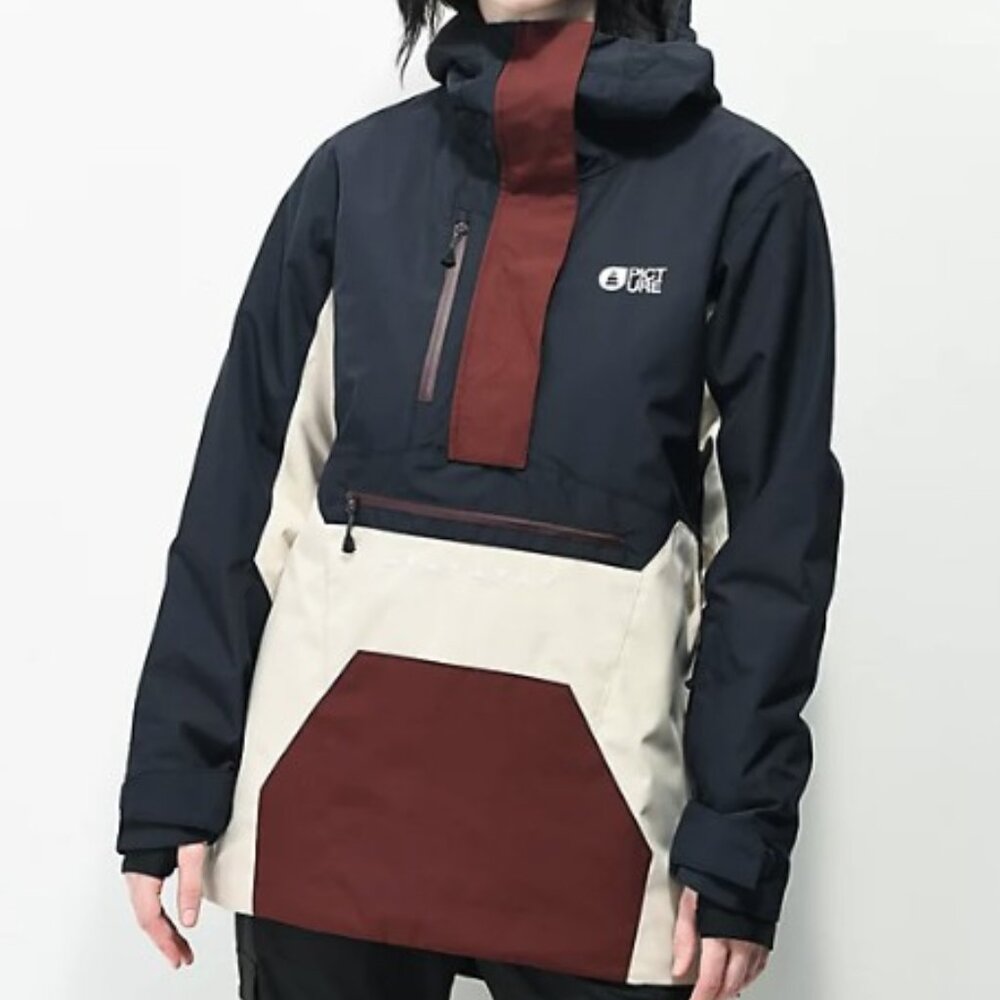 Picture Organic Seasons Dark Blue & Red 10K Parka Snowboard Jacket